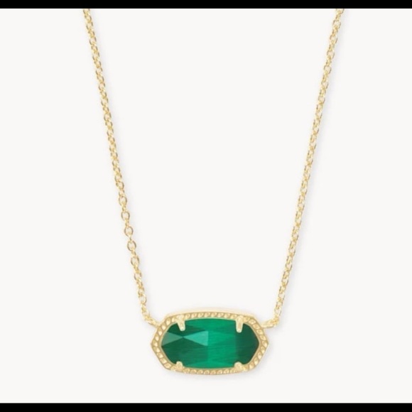 Kendra Scott Elisa Gold Pendant Necklace in Cat's Eye
